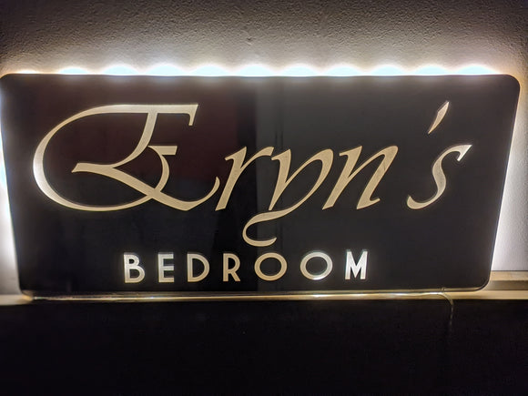 Title: Acrylic Lightweight Mirror with Backlit LED Lights - 390x190x3mm