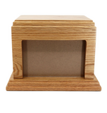 🌈💫 Personalized Solid Oak Pet Urn with Photo Space for Your Beloved Companion 💫🌈