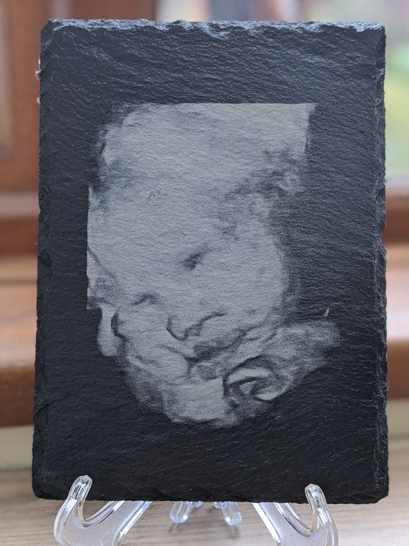 Slate 3D Baby Scan Photo Print