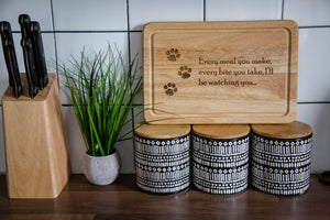 Personalised Chopping Board - Pet Dog Design