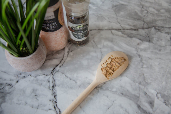 Friends Gift Wooden Spoons Engraved