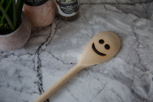 Smiley Face Gift Wooden Spoons Engraved