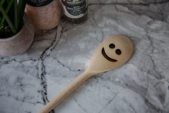 Smiley Face Gift Wooden Spoons Engraved