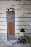 Personalised Wine Bag - Faux Leather 4 Colors