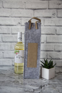 Personalised Wine Bag - Faux Leather 4 Colors