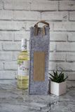 Personalised Wine Bag - Faux Leather 4 Colors