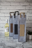 Personalised Wine Bag - Faux Leather 4 Colors