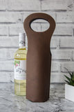 Personalised Wine Tote - Faux Leather 4 Colors