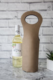 Personalised Wine Tote - Faux Leather 4 Colors