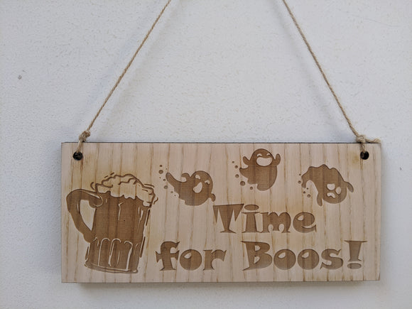 Time for Boos Halloween Sign