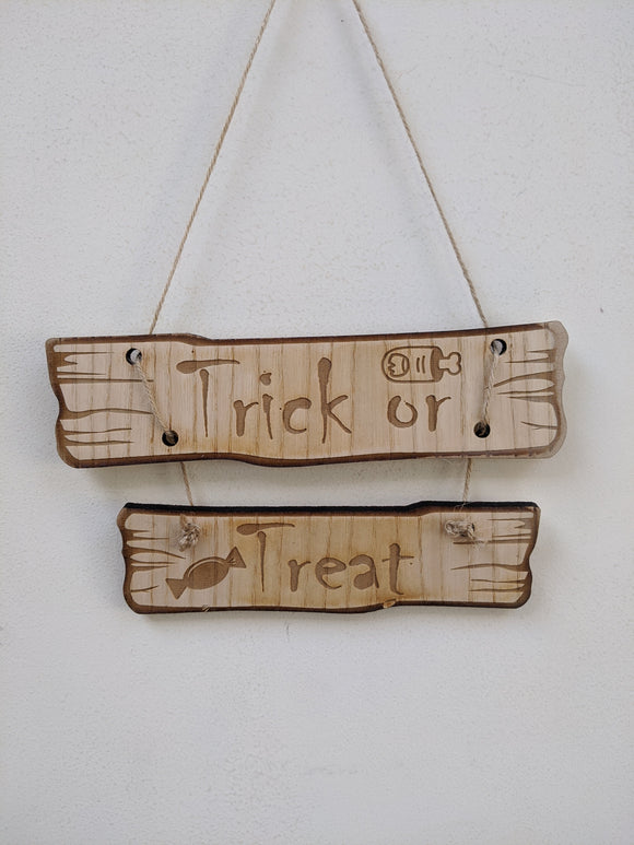 Trick or Treat Halloween Sign