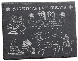 Santa Treat Plate / Tray / Board Christmas Eve Personalised Father Christmas