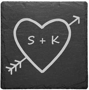 Personalised Slate Table Coaster Gift Birthday Wedding Anniversary Christmas