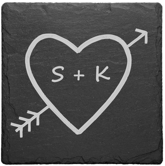 Personalised Slate Table Coaster Gift Birthday Wedding Anniversary Christmas