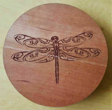 Dragonfly Table Coaster. Personalised Birthday, gift, wedding Kitchen