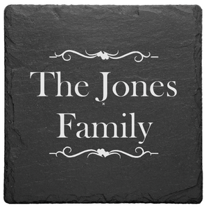 Premium Slate Coaster Gift Wedding, Birthday, Anniversary, Family