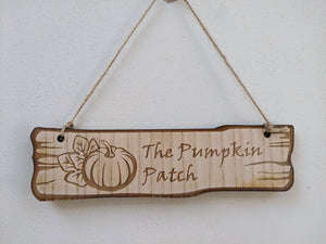 The Pumpkin Patch Halloween Sign