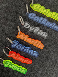 PERSONALISED FROZEN KEYRING KEYCHAIN GIFT ANY NAME SCHOOL BAG TAG LASER ID TAG