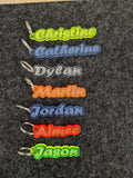 PERSONALISED FROZEN KEYRING KEYCHAIN GIFT ANY NAME SCHOOL BAG TAG LASER ID TAG