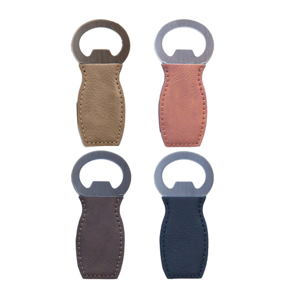 Personalised Bottle Opener - Faux Leather Small