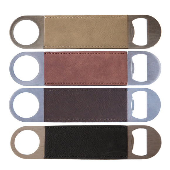Personalised Bottle Opener - Faux Leather Large