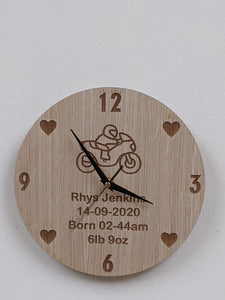 Personalised Wall Clock - Any Text, Any Image, Birthday, Christmas, Gift