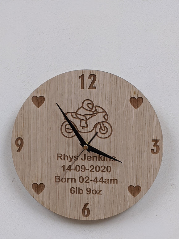 Personalised Wall Clock - Any Text, Any Image, Birthday, Christmas, Gift
