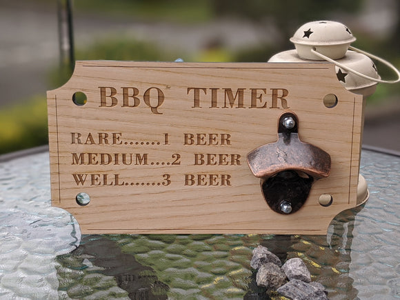 BBQ Timer Bottle Opener - Mancave