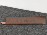 Personalised Case and Bamboo Chopsticks Birthday Christmas New Year Gift Wood