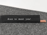 Personalised Case and Bamboo Chopsticks Birthday Christmas New Year Gift Wood