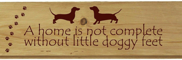 Personalised Sausage Dog Home Sign Novelty Dachshund Garden Gifts Shed Kitchen