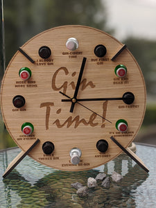 Gin Time Clock - Gin Bottle Holder Design