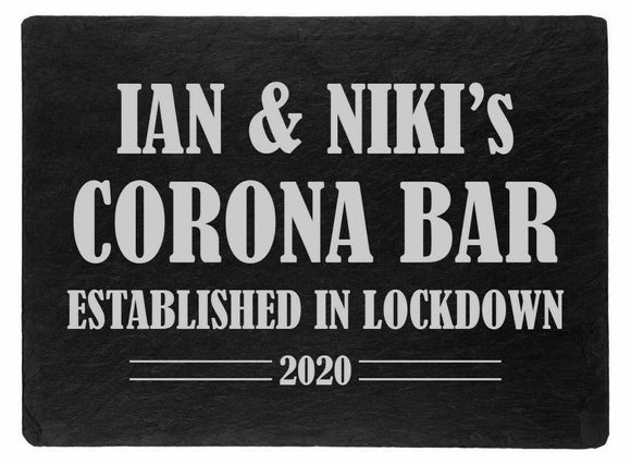 Any Name Corona Bar Words Sign Plaque Outdoor Garden Shed Den Bar Garage Shop