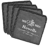 Mr & Mrs Table Coaster Personalised Gift, Wedding, Anniversary