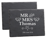 Premium Slate Chopping Board Wedding Anniversary Birthday Gift Personalised