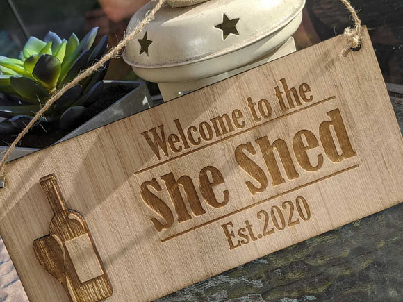 Personalised The Shed Sign Novelty Garden Gifts Man Cave Lockdown Birthday Dads