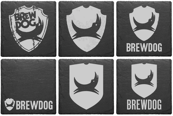BREWDOG Table Coaster Premium Slate Gift Birthday Anniversary Christmas