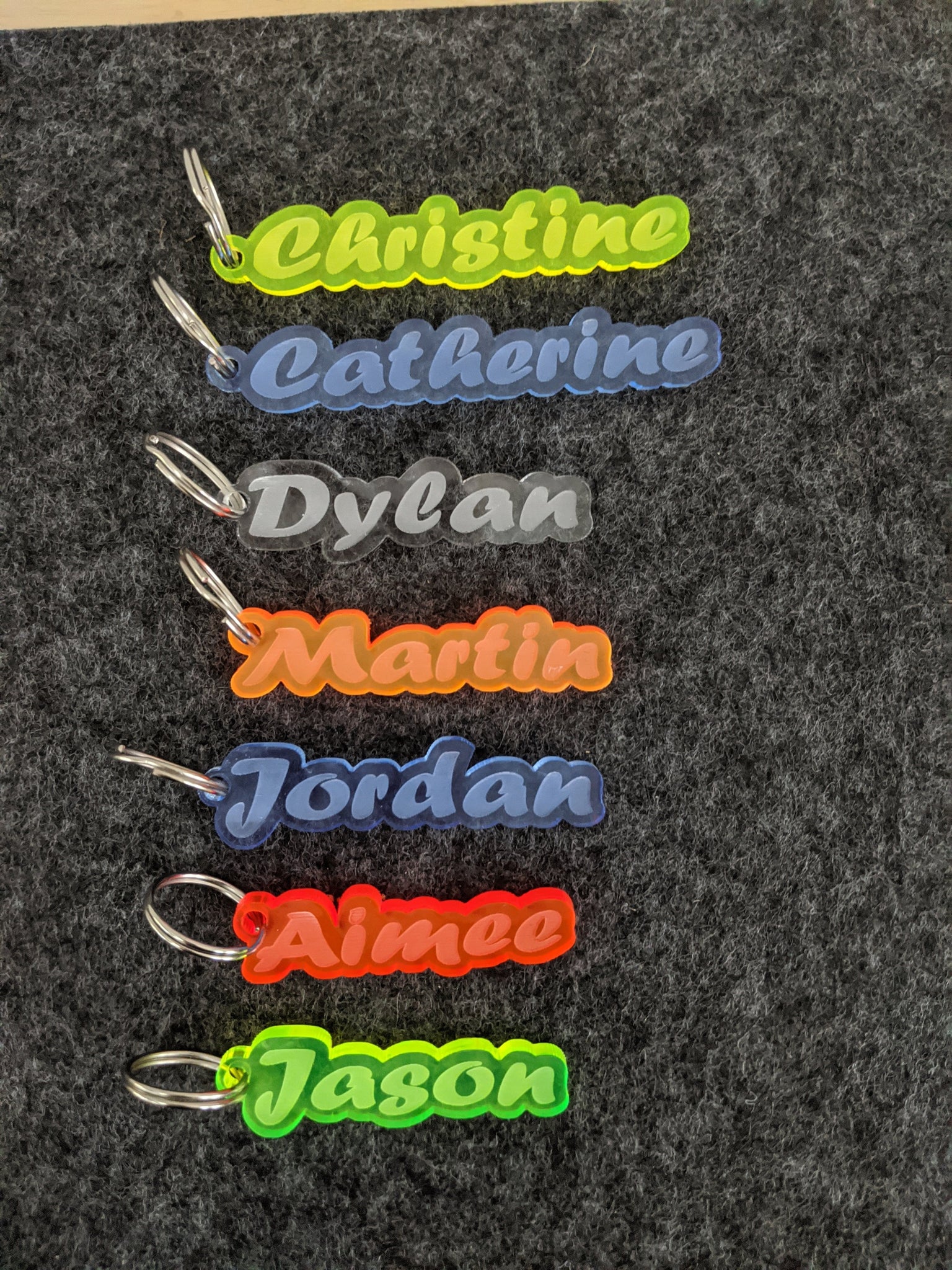 Personalised FROZEN KEYRING KEYCHAIN GIFT ANY NAME SCHOOL BAG TAG WORD - Foto 10