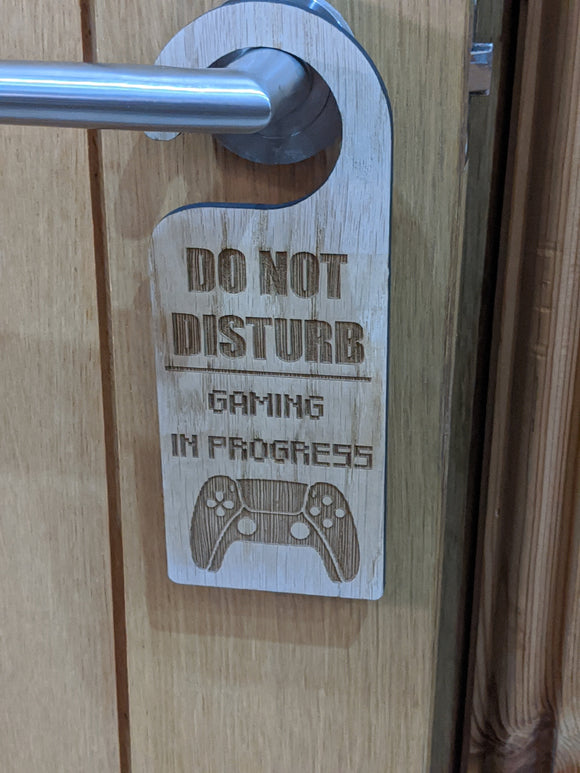 Gamer Door Hanger - Bedroom Sign Kids Room PS4 PS5 XBox