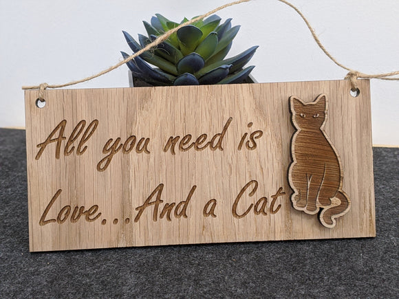 Personalised Cat Sign Novelty Gifts Birthday Pet Kitten