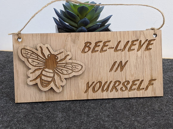 Personalised Motivation Sign Bee Novelty Gifts Birthday Honey