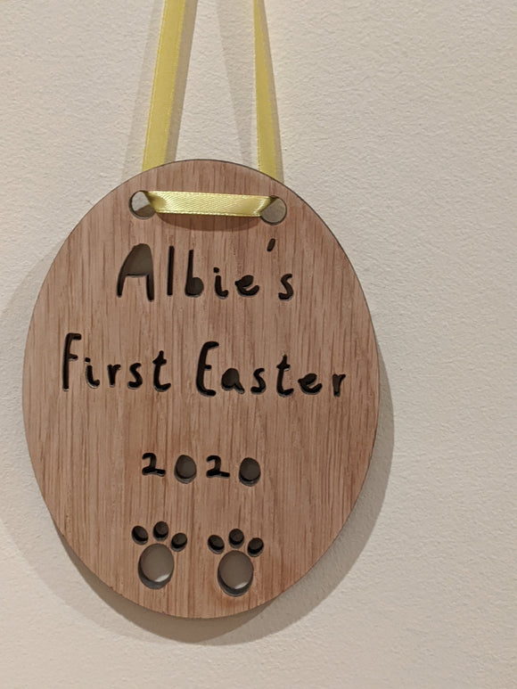 Baby's 1st Easter Egg, Sign, Door Hanger