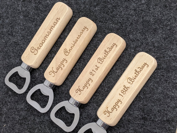 Wedding Bottle Opener - Any Text or Font, Best Man, Stag, Groom, Anniversary