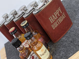 Personalised Birthday Gift 8oz Hip Flask Engraved 18th, 21st, 30th, 40th, 50th, 60th