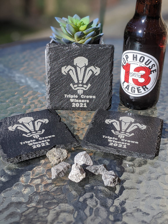 Wales Triple Crown Winners 2021 Coaster