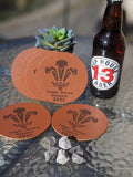 Wales Triple Crown Winners 2021 Coaster Leather