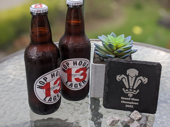 Wales Grand Slam 2021 Winners Slate Table Coaster