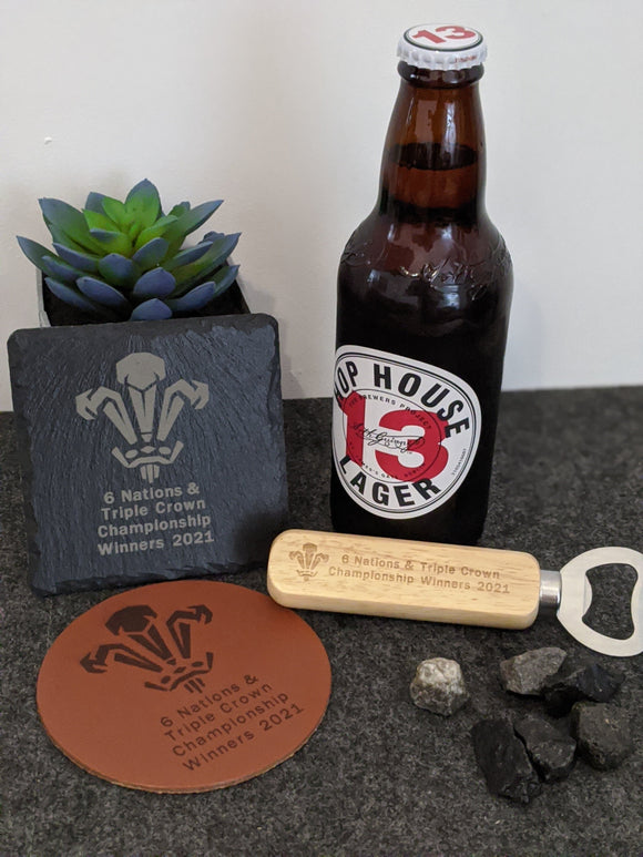 Wales 6 Nations & Triple Crown Winners 2021 Coaster/Bottle Opener