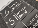 Personalised House Sign Any Text - Tripple Ply with Stainless Steel Mounts