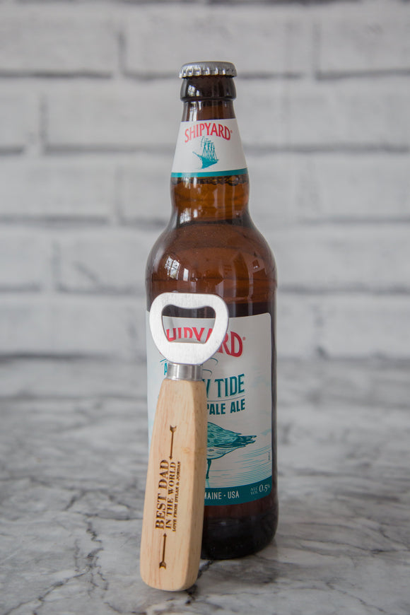 Dads Birthday Bottle Opener Any Age, Text or Font